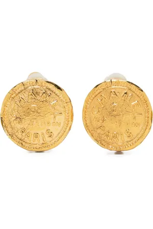 CHANEL 1990s Rue Cambon clip-on earrings