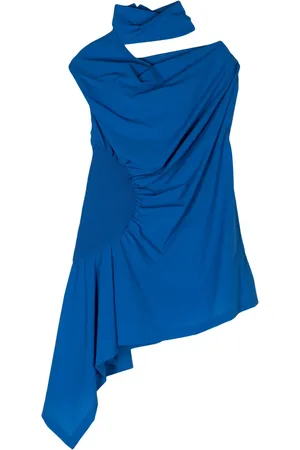 Issey Miyake Eye Of The Bean asymmetric blouse