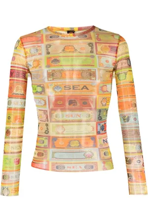 Jean Paul Gaultier 2000s graphic-print semi-sheer T-shirt