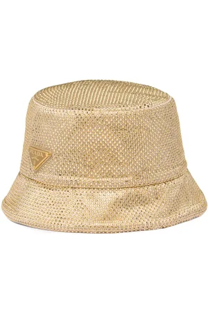 Prada Crystal-embellished satin bucket hat
