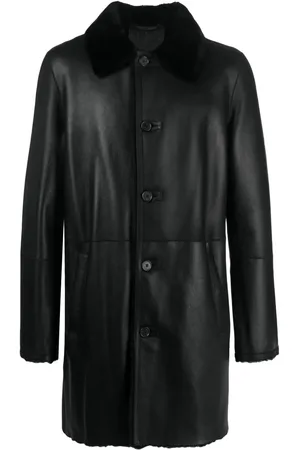 DESA 1972 Single-breasted reversible shearling coat
