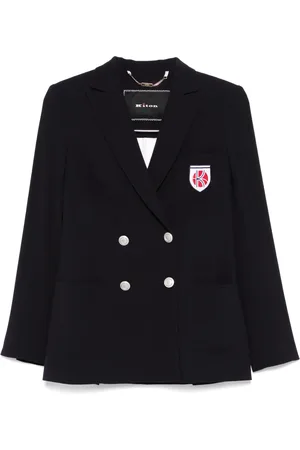Kiton Logo-patch blazer