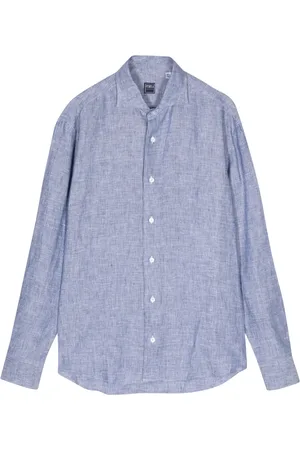 FEDELI Striped linen shirt