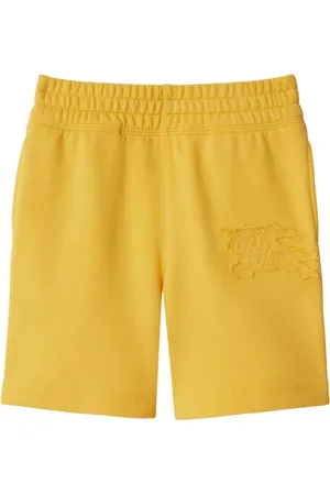 Burberry Logo-embroidered cotton shorts