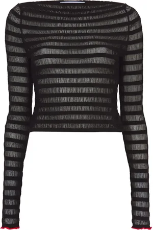Proenza Schouler Striped sheer top