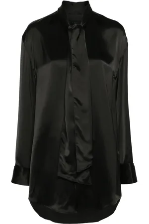 ALAINPAUL Pussy-bow shirt