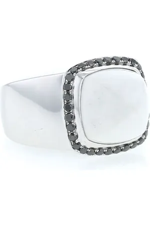 Fred 2000s 18kt white gold Pain de Sucre agate diamond ring