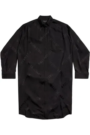Balenciaga Diagonal logo-print shirtdress