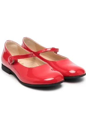 GALLUCCI Buckled ballerina pumps