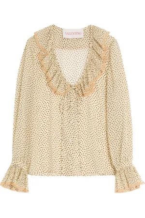 VALENTINO GARAVANI Plusdepois-print georgette shirt