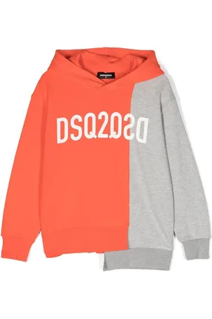 Dsquared2 Asymmetric logo-print hoodie