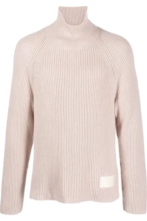 Ami Logo-patch ribbed jumper
