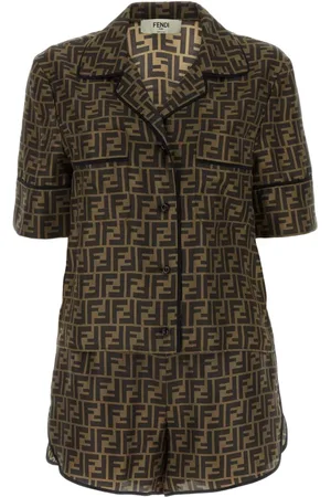 Fendi Logo-print silk pyjama set