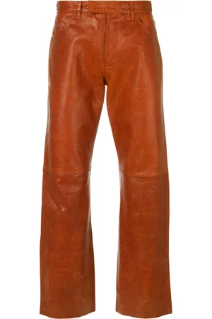 Jean Paul Gaultier Textured biker trousers