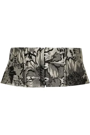 CARINE GILSON Floral-brocade corset