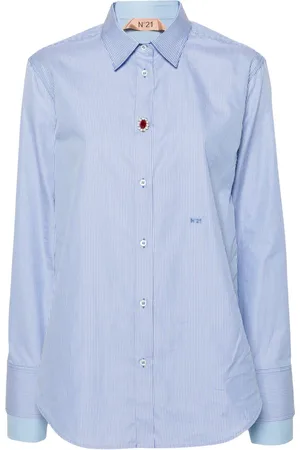 Nº21 Logo-embroidered shirt