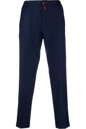 Kiton Elasticated tapered-leg trousers