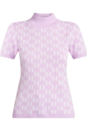 Karl Lagerfeld KL monogram mock-neck