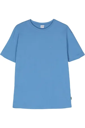 Aspesi Rubberised-logo cotton T-shirt
