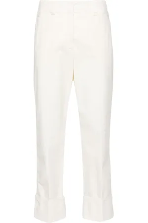 PESERICO SIGN Cuffed cropped trousers
