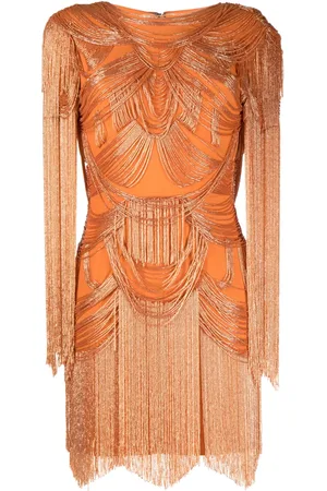 Zuhair Murad Fringe-embellished fitted minidress