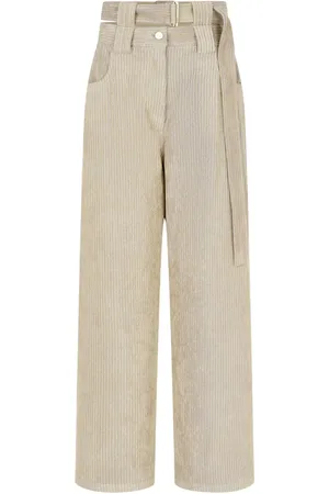 Studio Tomboy Corduroy press-creased trousers