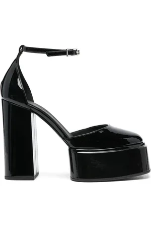 3Juin 115mm platform leather pumps