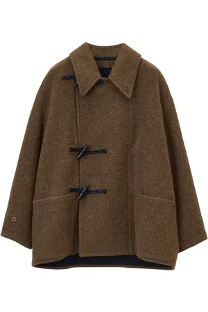 LEMAIRE Belted felted duffle jacket