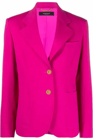 VERSACE Single-breasted fitted blazer