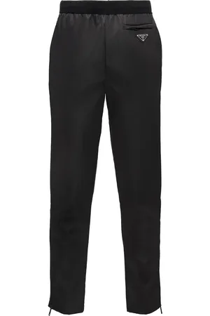 Prada Panelled straight-leg trousers