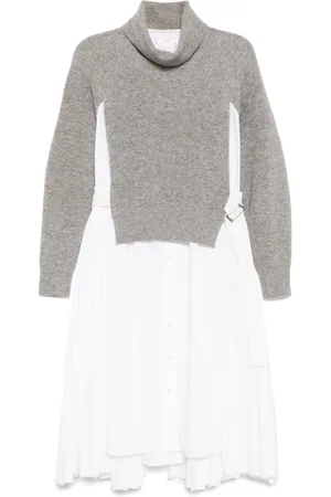 SACAI Roll-neck dress