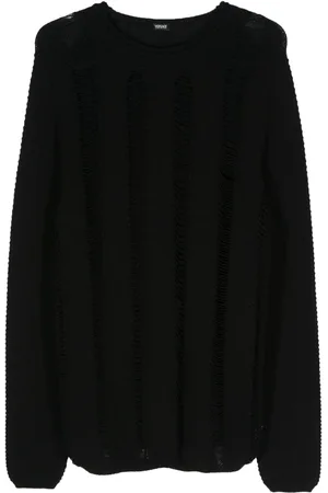 VERSACE 2000 openwork-knit cotton jumper