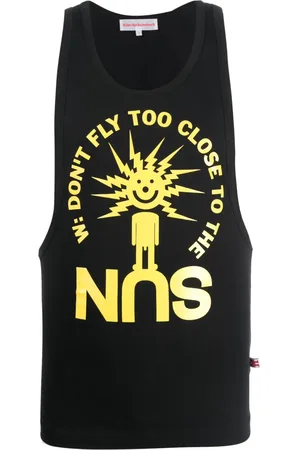 WALTER VAN BEIRENDONCK Graphic-print cotton tank top
