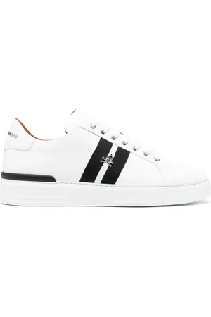 Philipp Plein Logo-plaque low-top leather sneakers