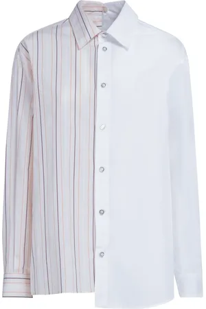 Marni Asymmetric striped-pattern shirt