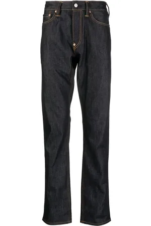 Evisu Low-rise slim-cut jeans
