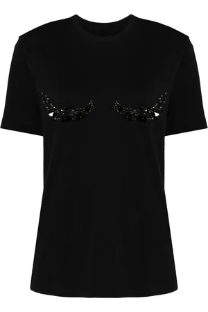 JNBY Crystal-embellished T-shirt