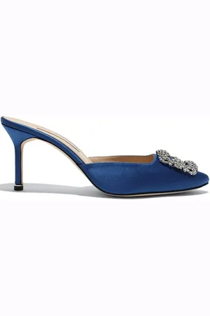 Manolo Blahnik Hangisi 70mm leather mules