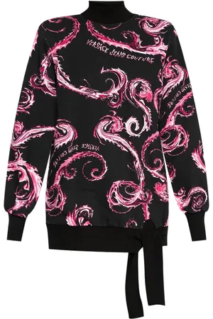 VERSACE Chromo Couture-print dress