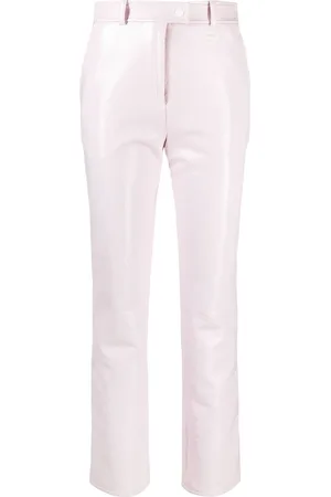 Courrèges Slim-cut vinyl trousers