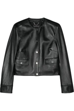 HUGO BOSS Leather bomber jacket
