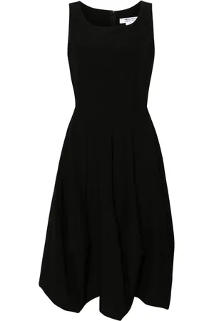 Comme des Garçons Boat-neck wool midi dress