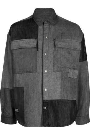 Izzue Logo-plaque cotton shirt