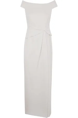 Ralph Lauren Off-shoulder crepe gown