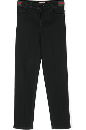 Gucci Web-stripe jeans