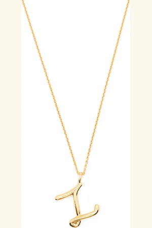 Missoma Curly Molten Initial necklace