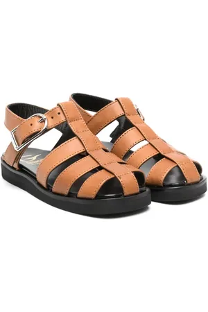 GALLUCCI Buckle-fastening leather sandals