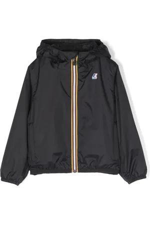 K-Way Logo-print hooded jacket