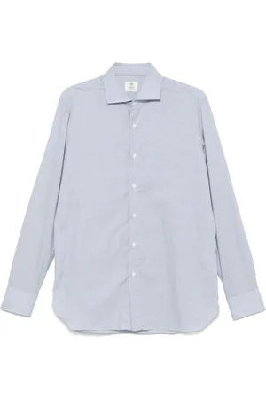 LUIGI BORRELLI NAPOLI Dogtooth shirt