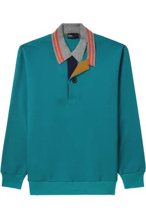 Kolor Patchwork-detail polo shirt